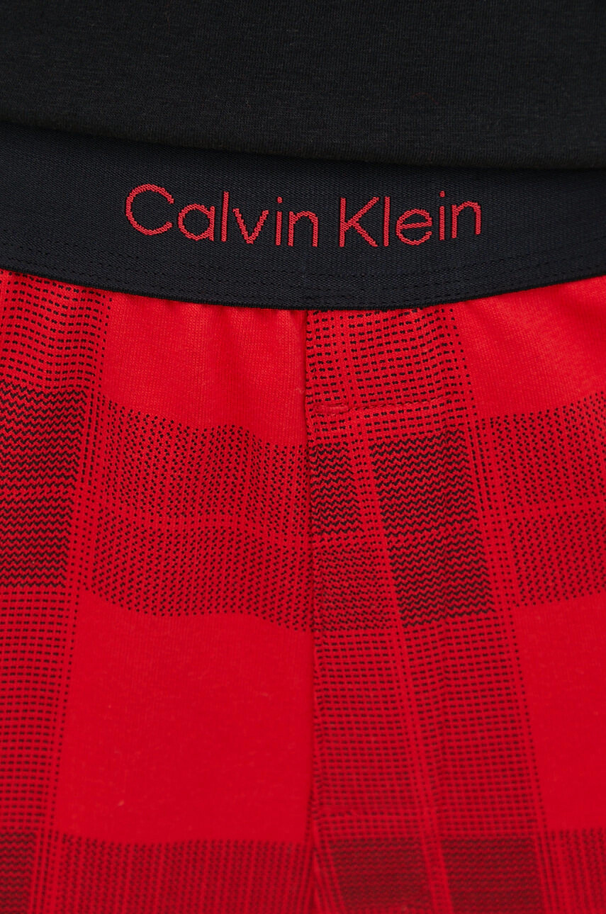 Calvin Klein Underwear Домашен панталон дамски в червено - Pepit.bg