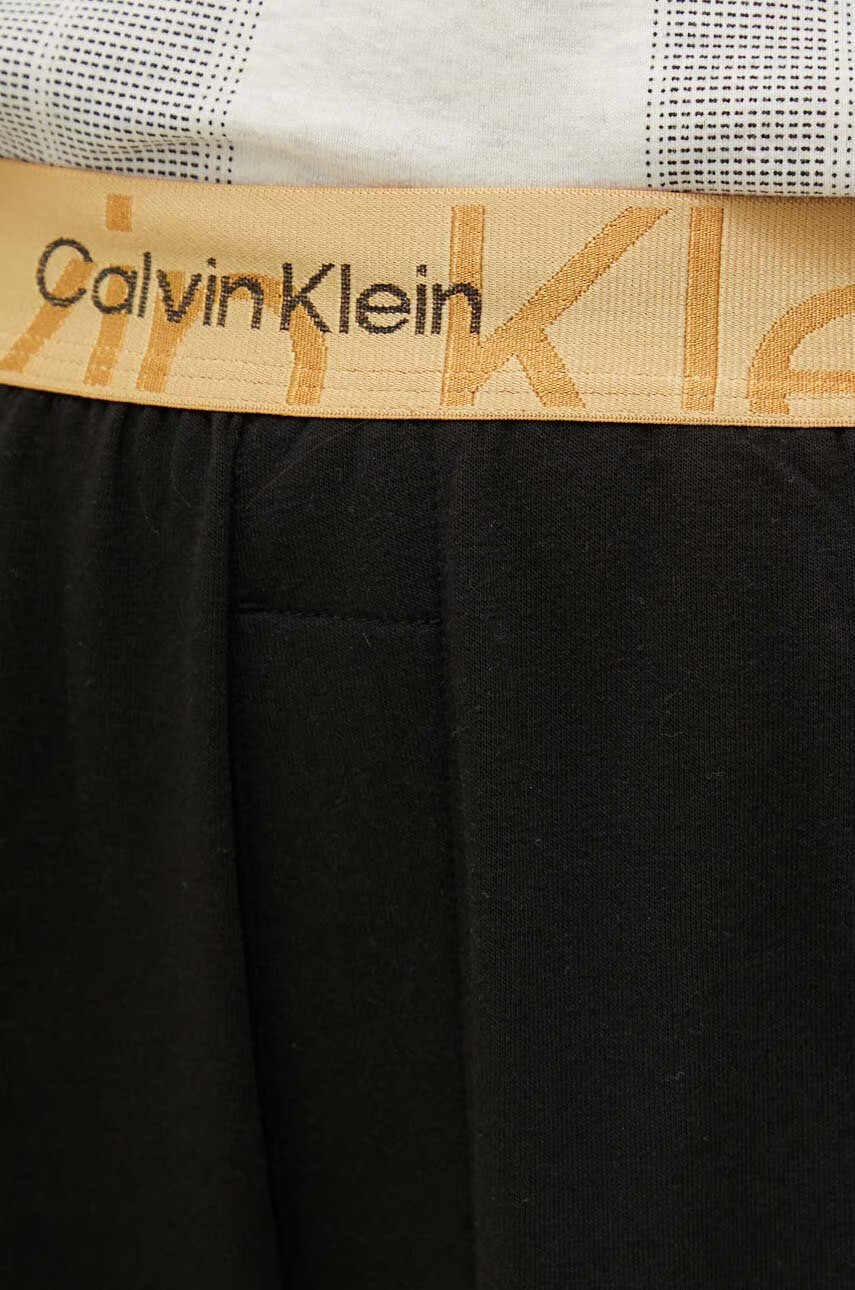 Calvin Klein Underwear Домашен панталон дамски в черно - Pepit.bg