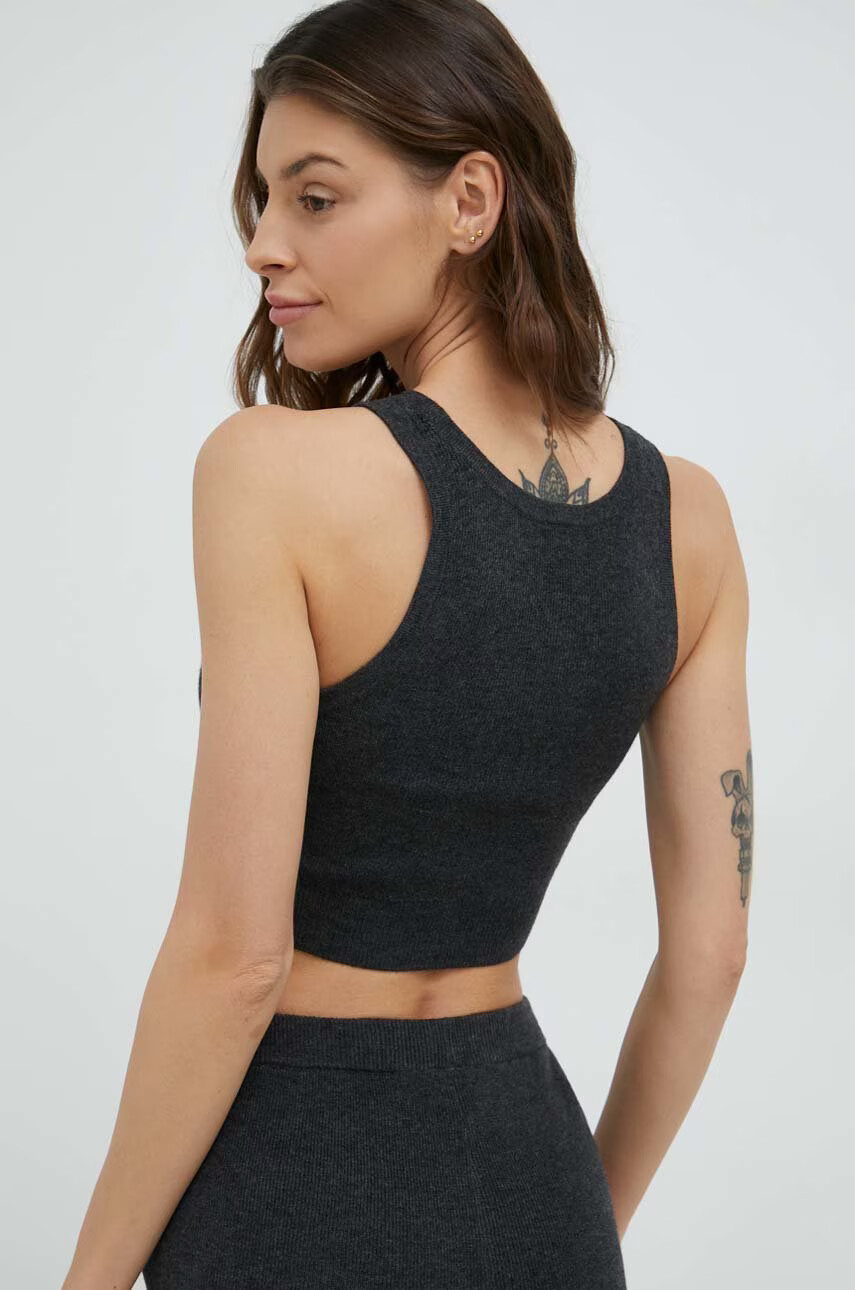 Calvin Klein Underwear Домашен вълнен топ в сиво - Pepit.bg