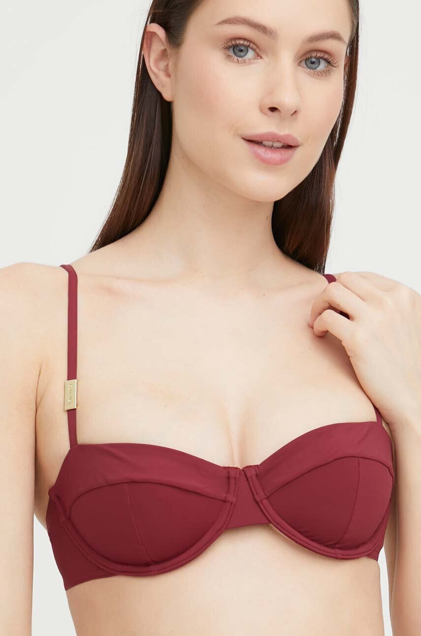 Calvin Klein Underwear Горнище на бански в бордо - Pepit.bg