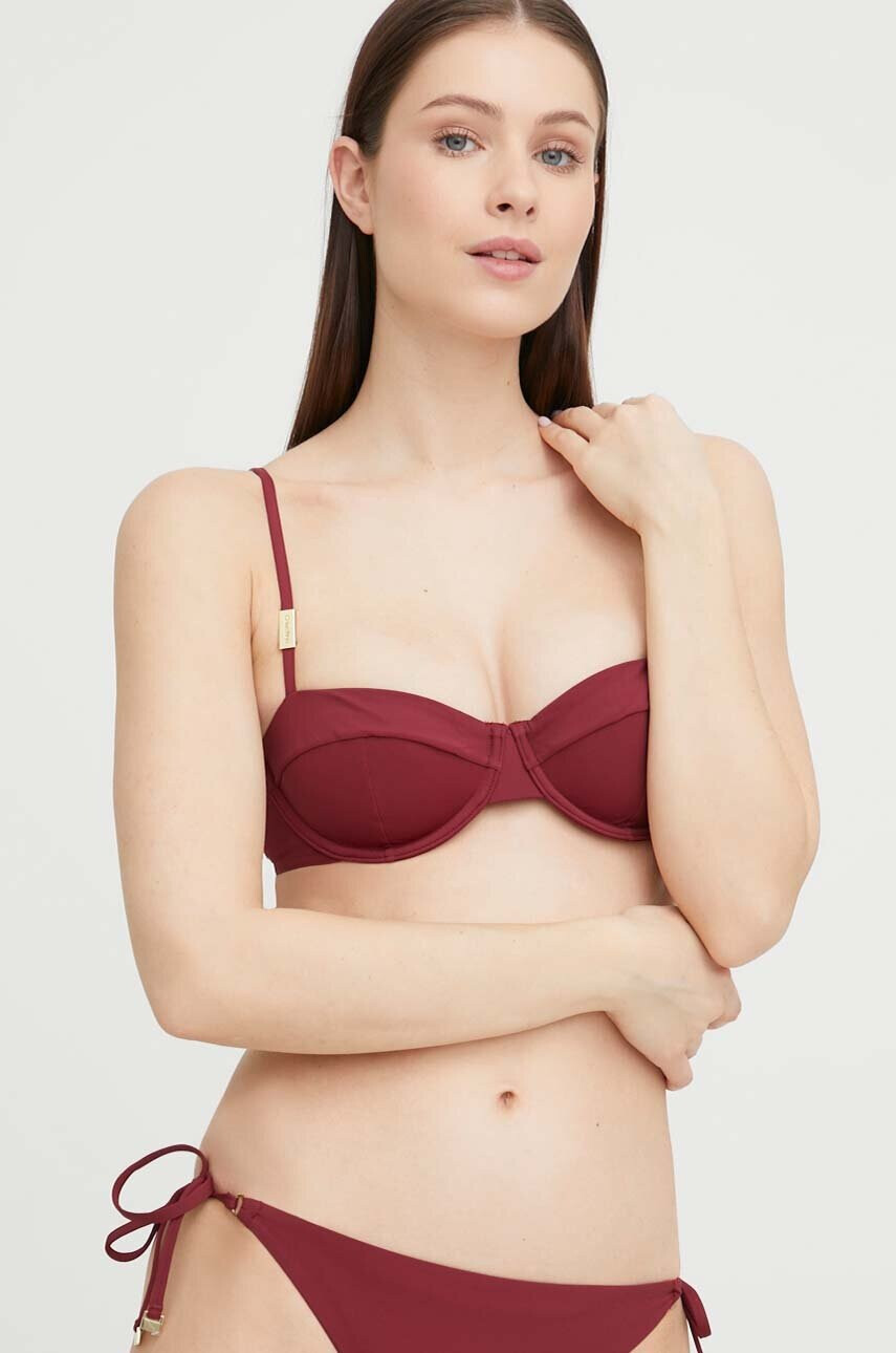 Calvin Klein Underwear Горнище на бански в бордо - Pepit.bg