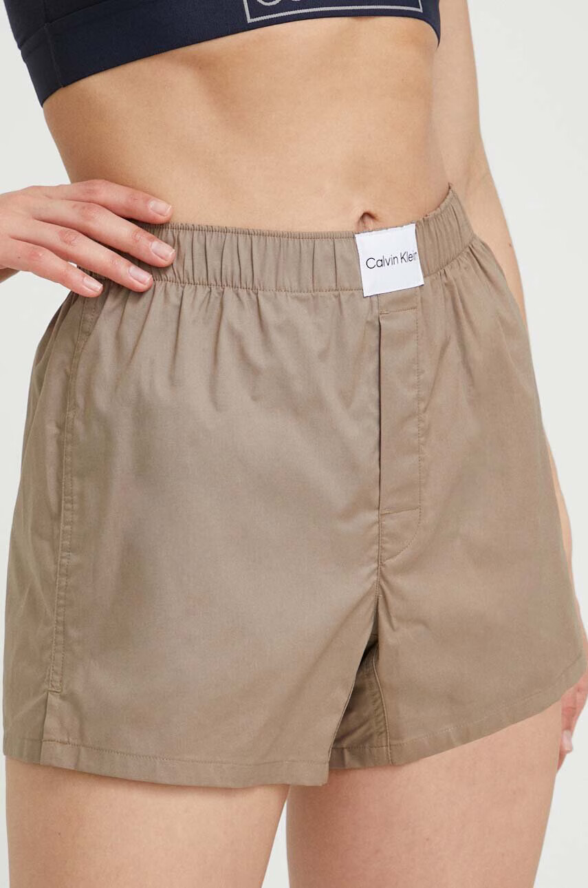 Calvin Klein Underwear Късо долнище на пижама дамско в сиво - Pepit.bg