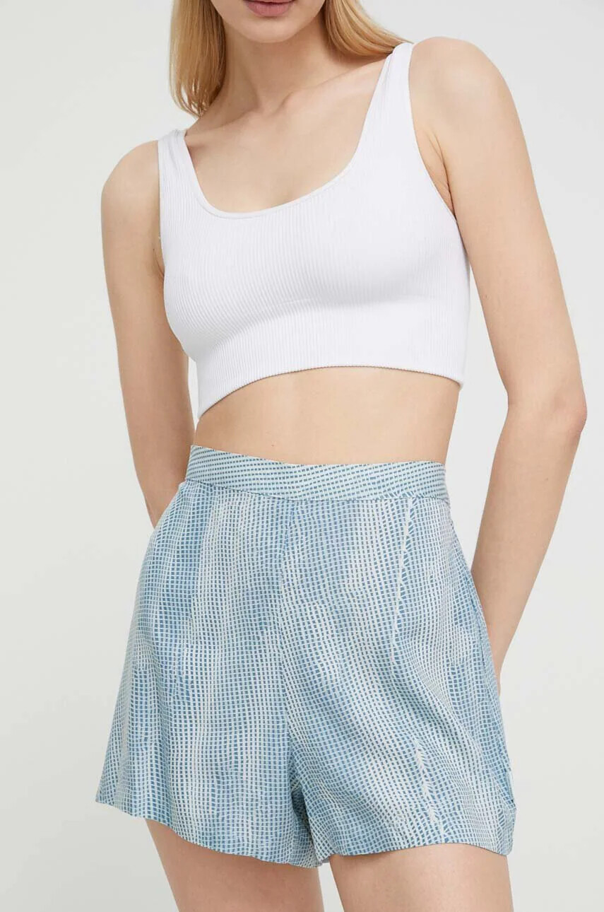Calvin Klein Underwear Късо долнище на пижама дамско в синьо - Pepit.bg