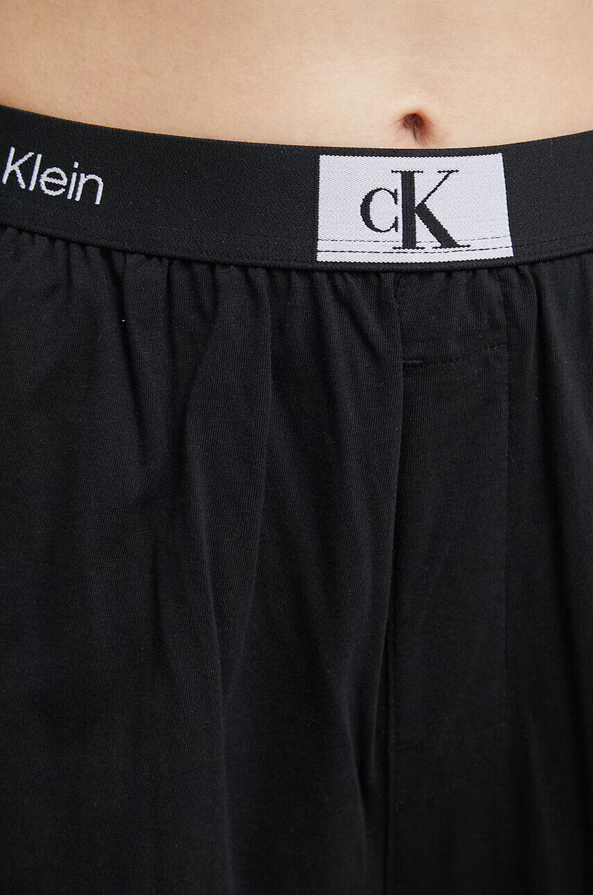 Calvin Klein Underwear Памучно долнище на пижама в черно от памук - Pepit.bg