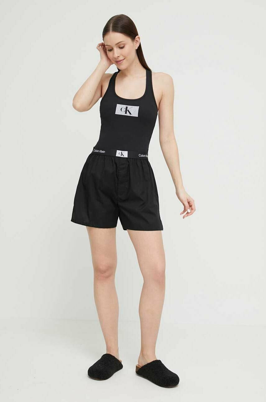 Calvin Klein Underwear Пижама дамска в черно - Pepit.bg