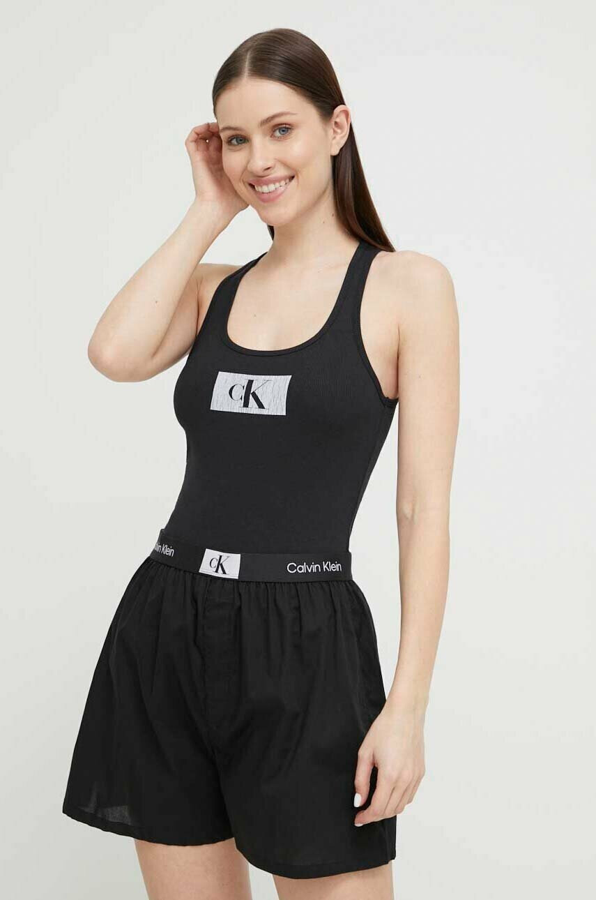 Calvin Klein Underwear Пижама дамска в черно - Pepit.bg