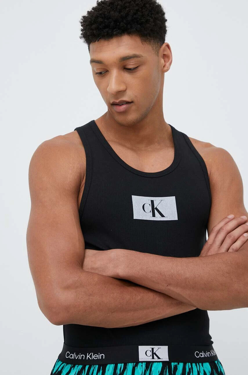 Calvin Klein Underwear Пижама мъжка в зелено - Pepit.bg