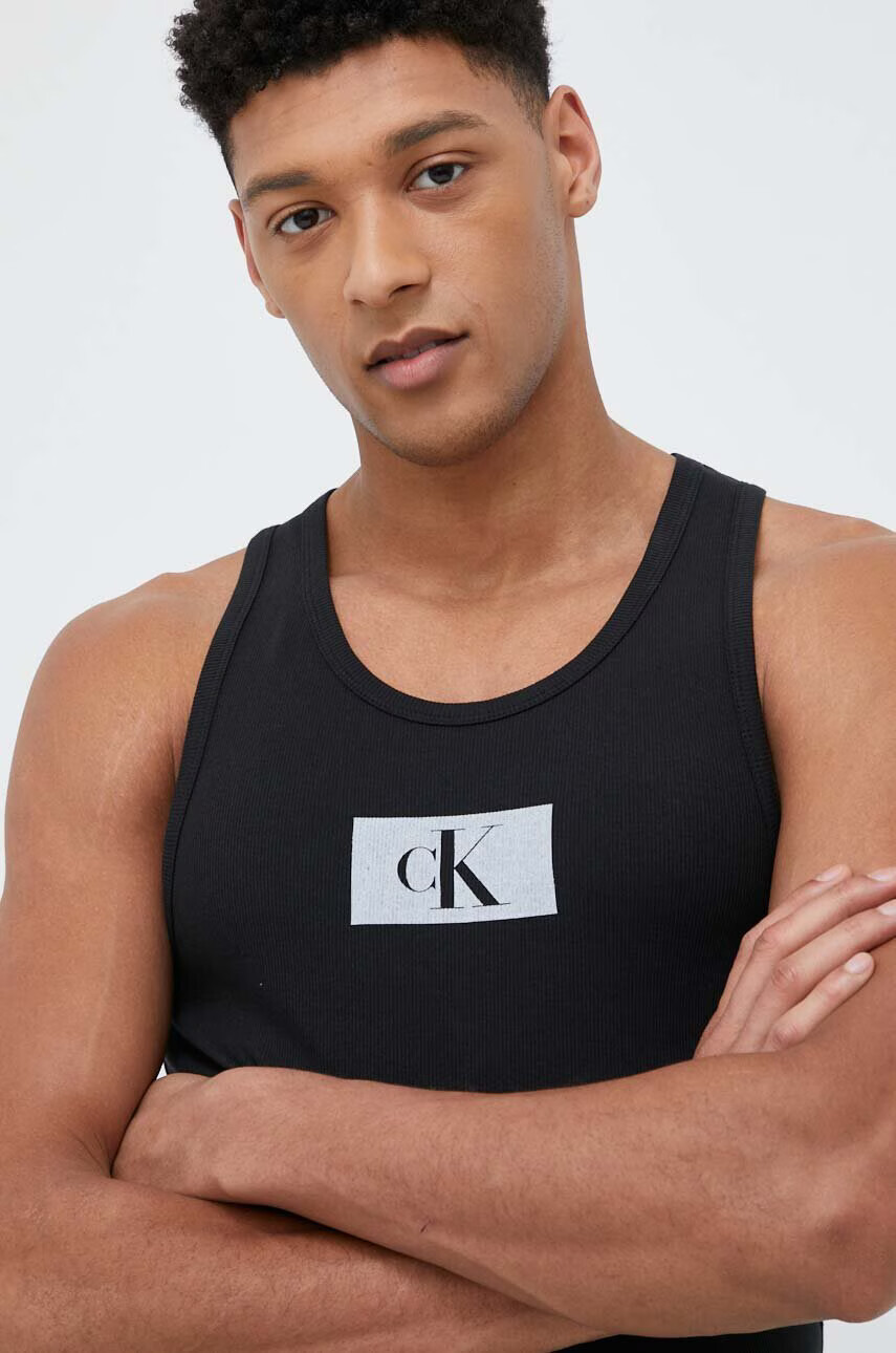 Calvin Klein Underwear Пижама мъжка в зелено - Pepit.bg