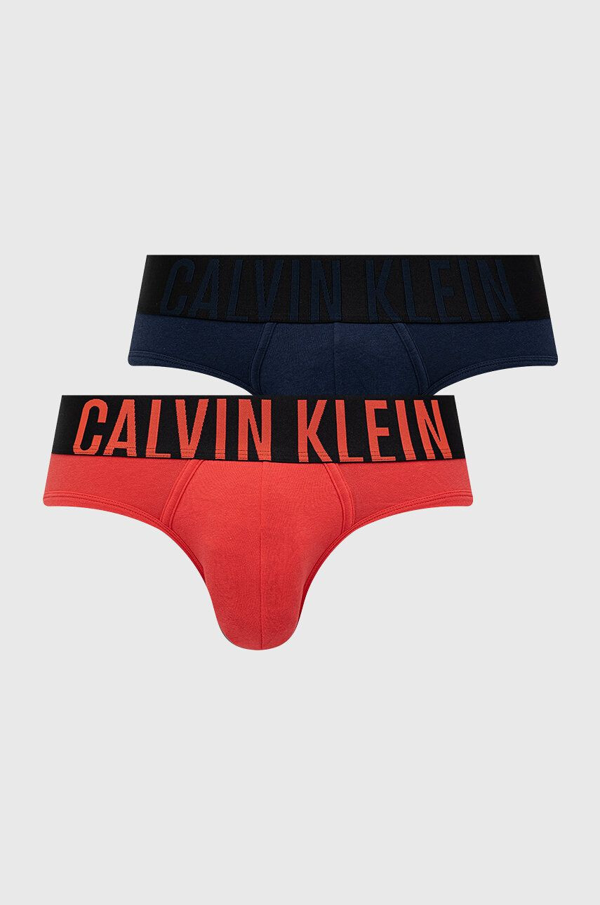 Calvin Klein Underwear Слипове мъжки в червено - Pepit.bg