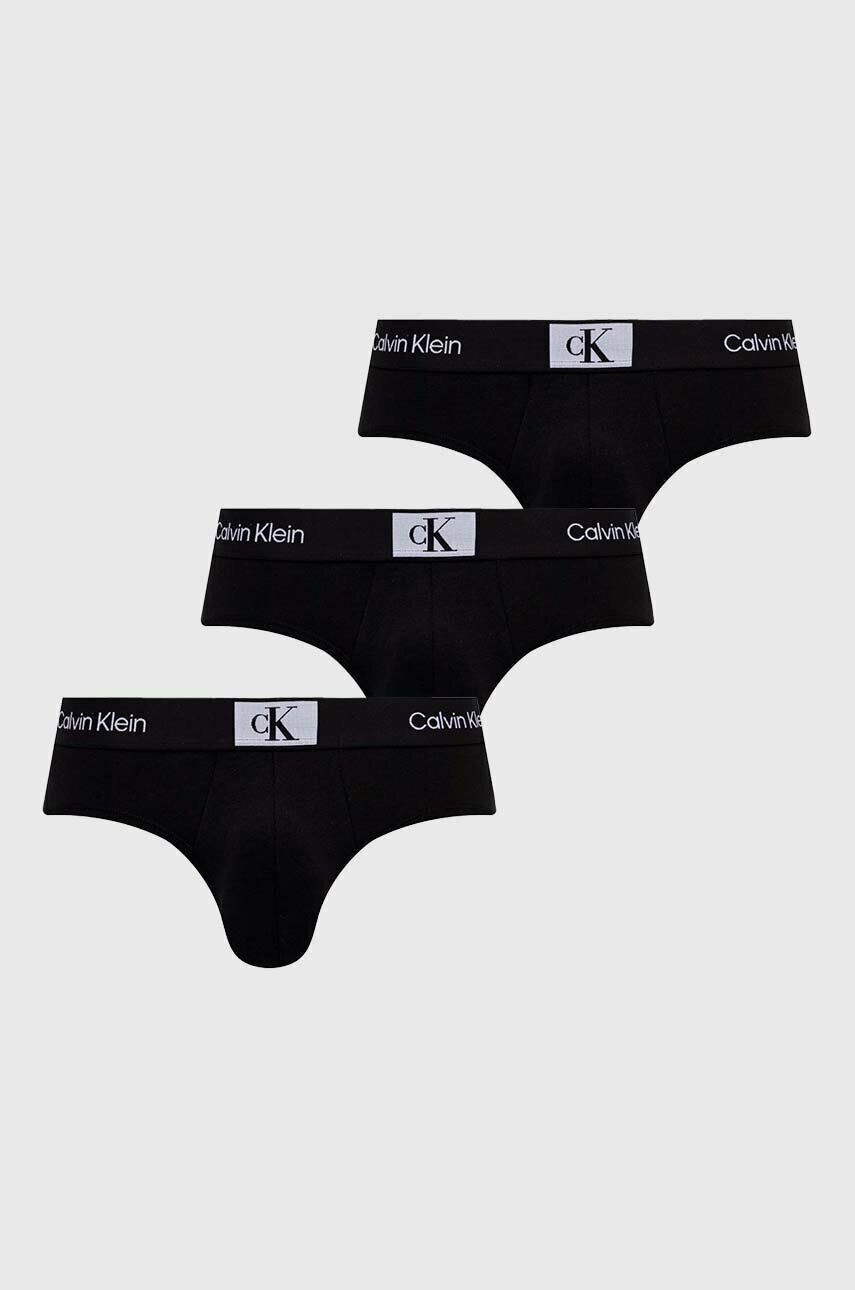 Calvin Klein Underwear Слипове (3 броя) в черно - Pepit.bg