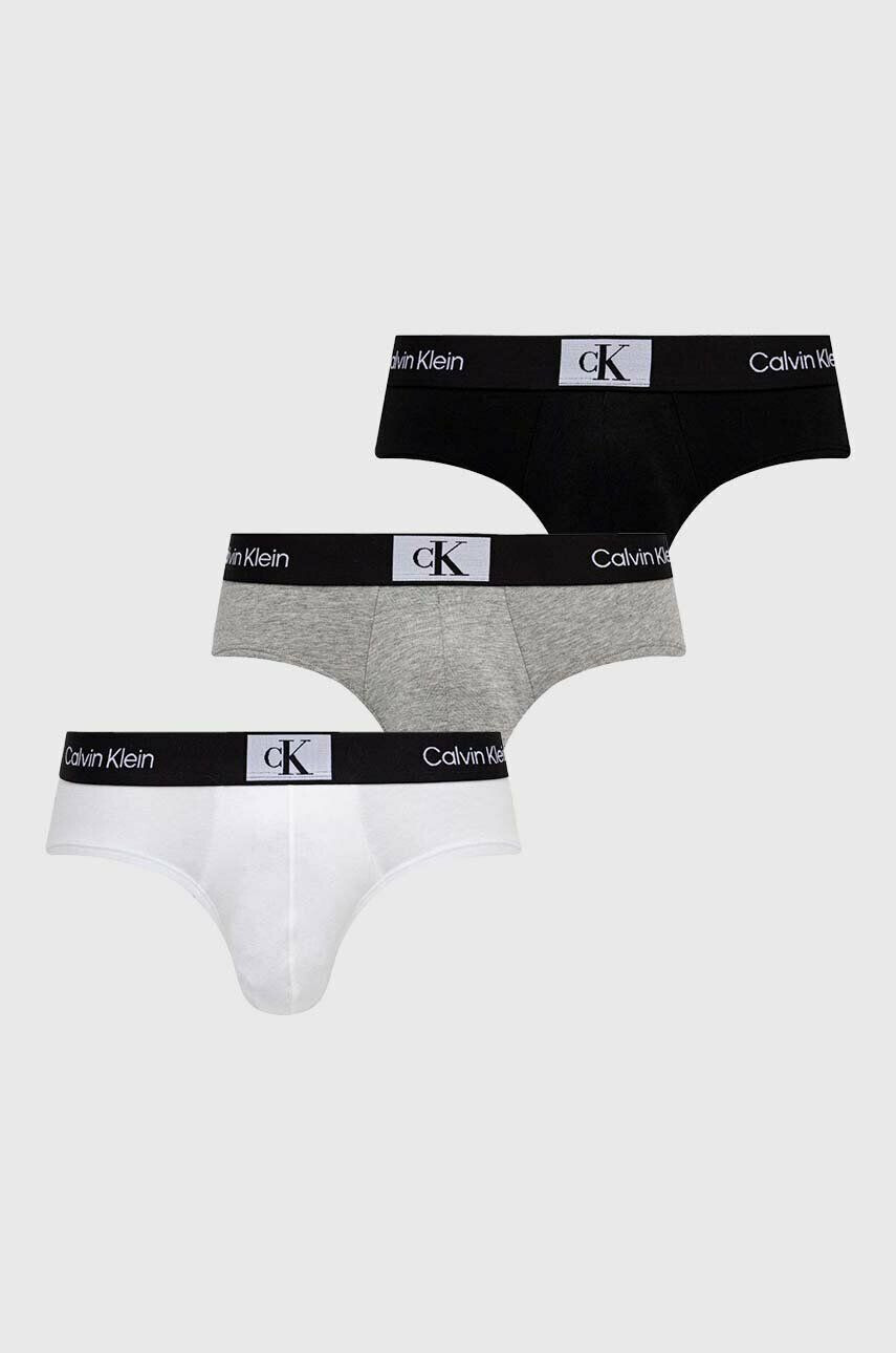 Calvin Klein Underwear Слипове (3 броя) в сиво - Pepit.bg