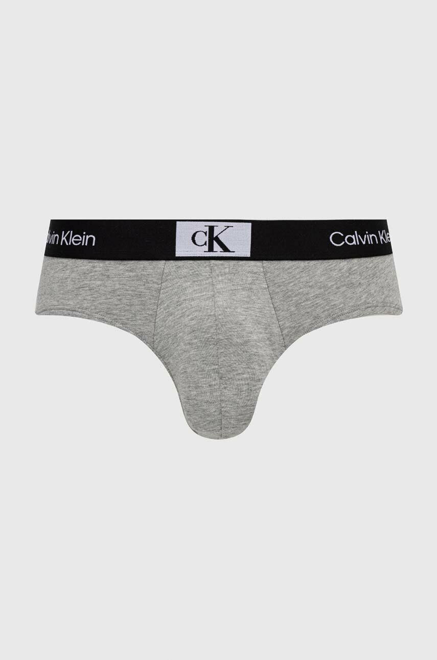 Calvin Klein Underwear Слипове (3 броя) в сиво - Pepit.bg