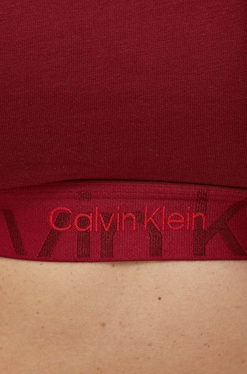 Calvin Klein Underwear Сутиен в червено с изчистен дизайн - Pepit.bg