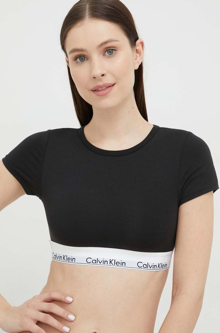 Calvin Klein Underwear Тениска в черно - Pepit.bg