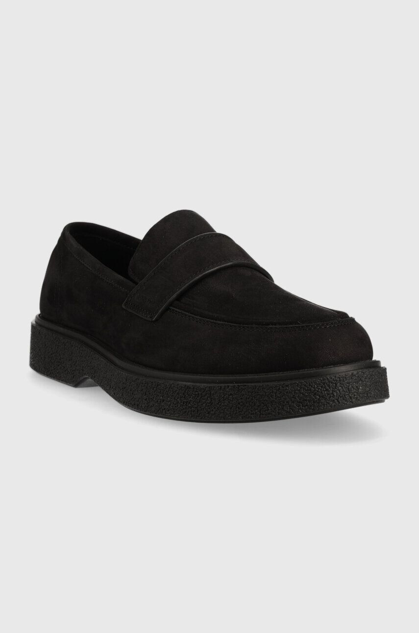 Calvin Klein Велурени мокасини LOAFER NB в черно HM0HM01031 - Pepit.bg