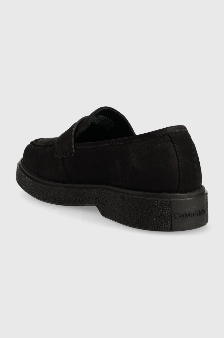 Calvin Klein Велурени мокасини LOAFER NB в черно HM0HM01031 - Pepit.bg