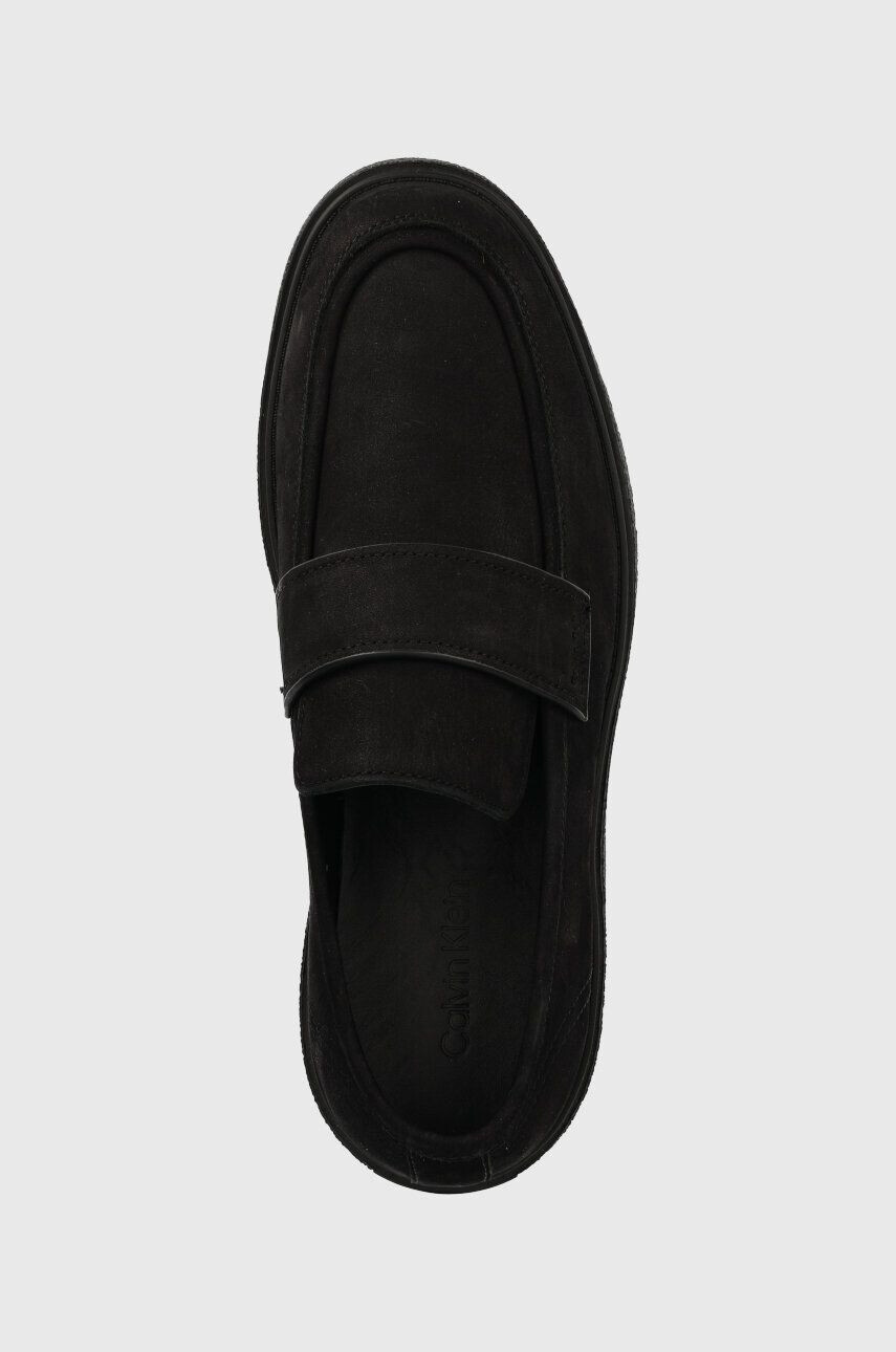 Calvin Klein Велурени мокасини LOAFER NB в черно HM0HM01031 - Pepit.bg