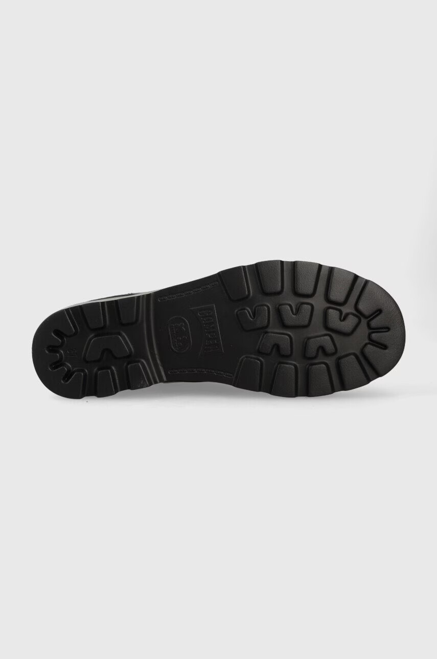 Camper Кожени боти Brutus в кафяво с равна подметка - Pepit.bg