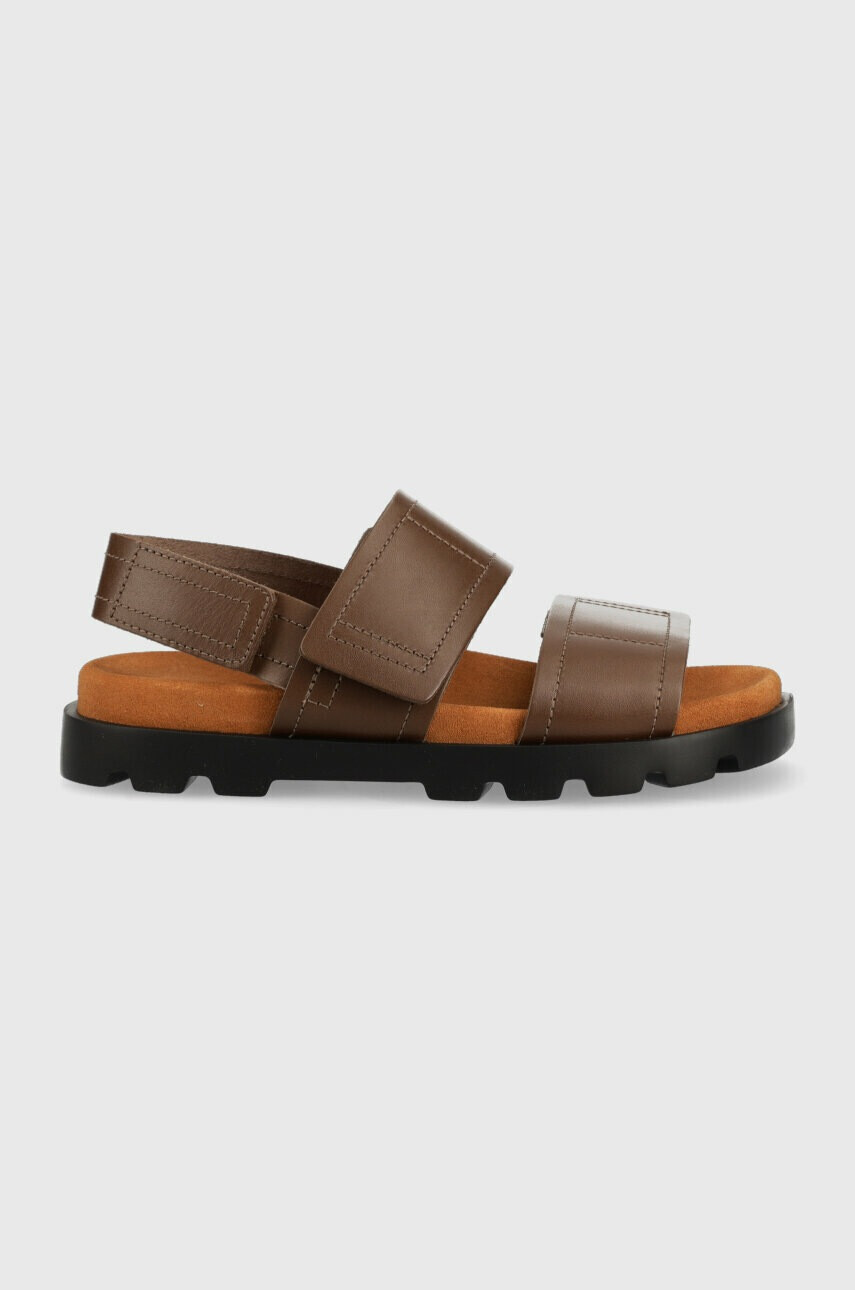 Camper Кожени сандали Brutus Sandal в кафяво с платформа K201323.009 - Pepit.bg