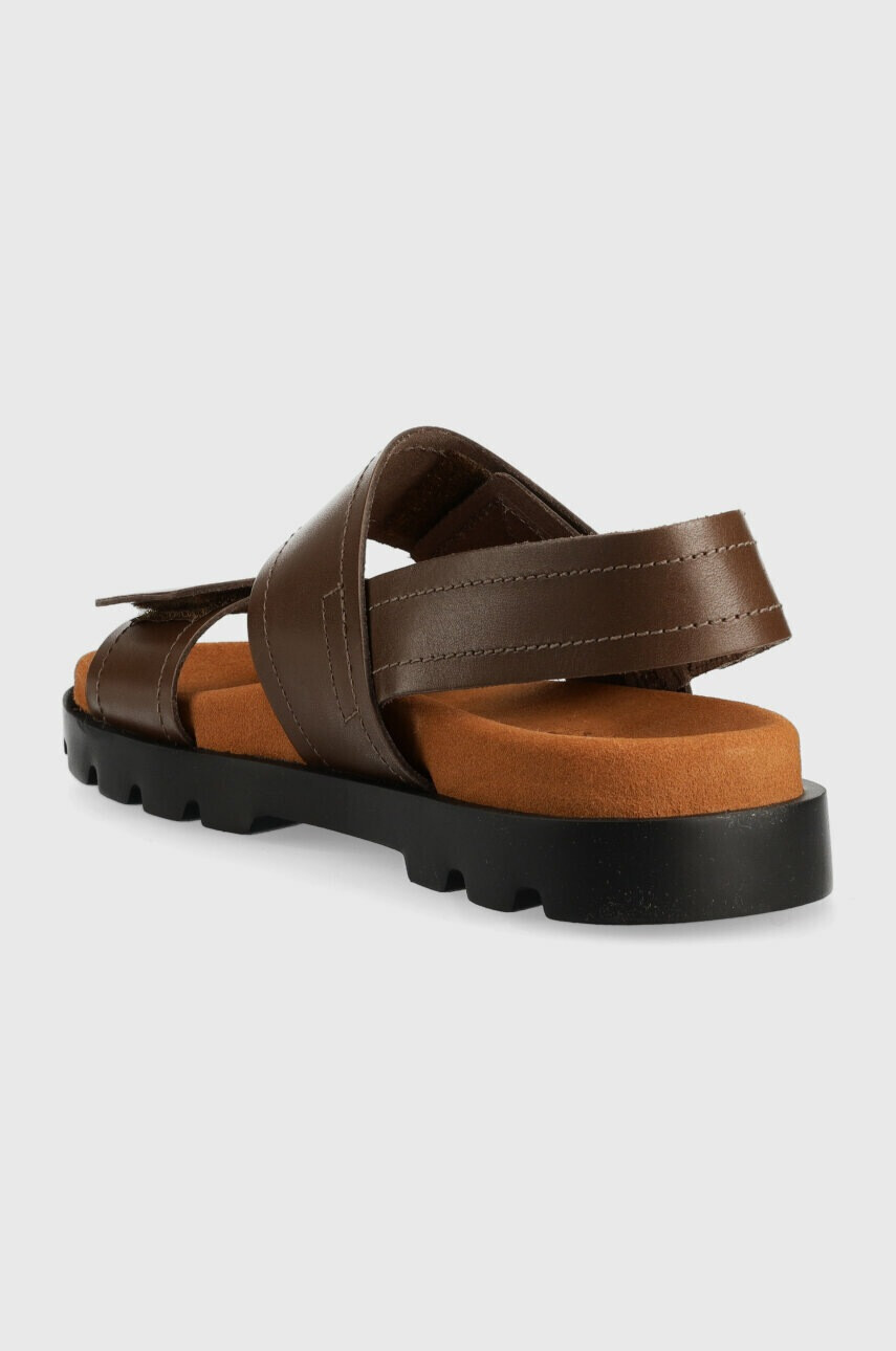 Camper Кожени сандали Brutus Sandal в кафяво с платформа K201323.009 - Pepit.bg