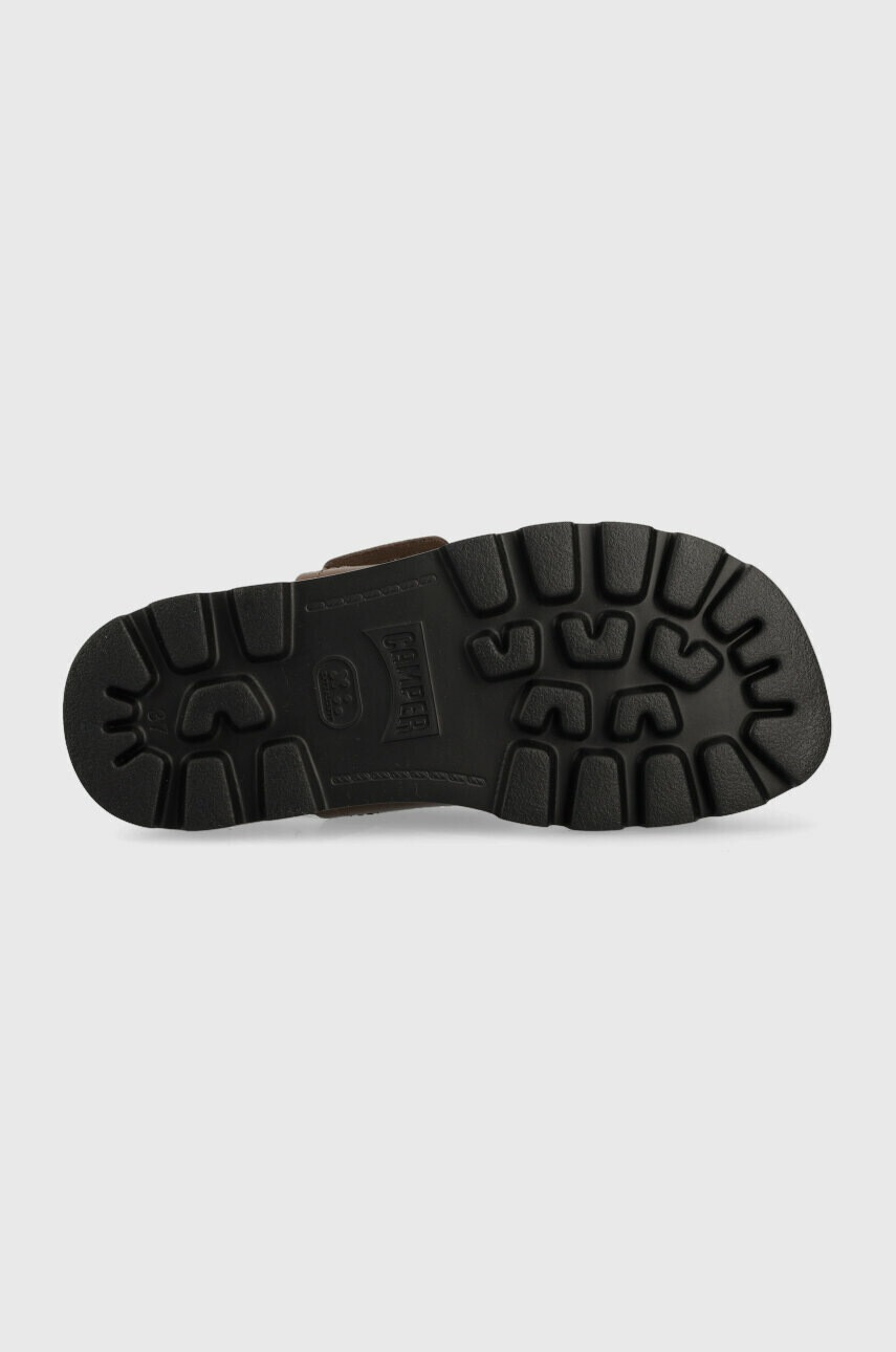 Camper Кожени сандали Brutus Sandal в кафяво с платформа K201323.009 - Pepit.bg