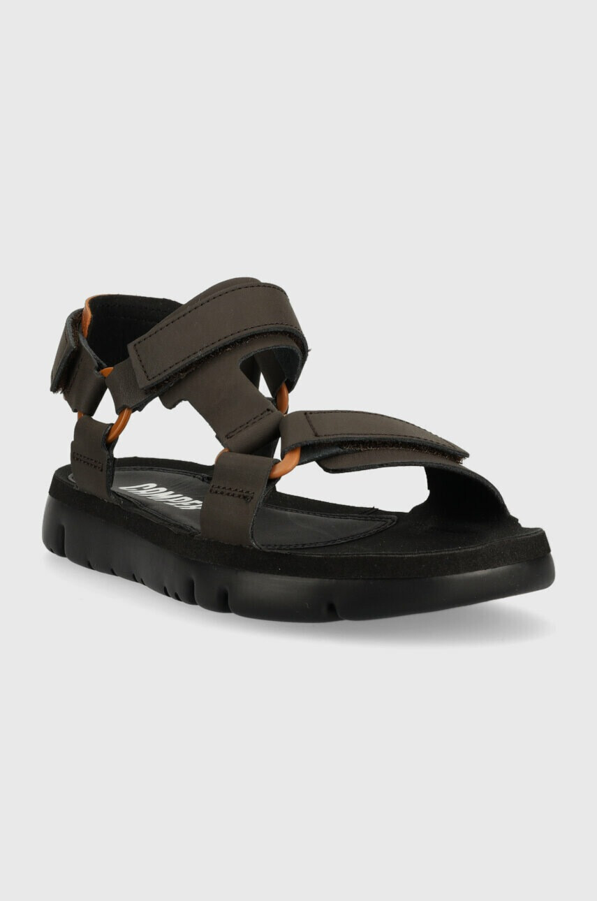 Camper Кожени сандали Oruga Sandal в кафяво K100416.021 - Pepit.bg