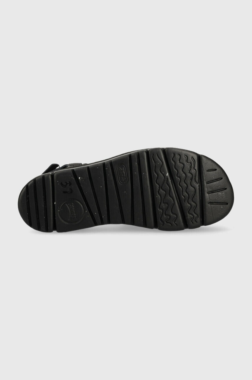Camper Кожени сандали Oruga Up в черно с платформа K201399.001 - Pepit.bg