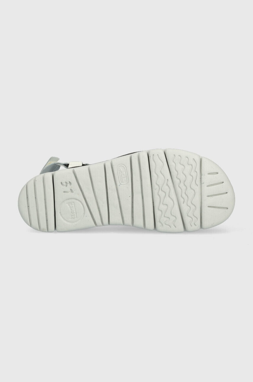 Camper Кожени сандали Oruga Up в бяло с платформа K201399.002 - Pepit.bg