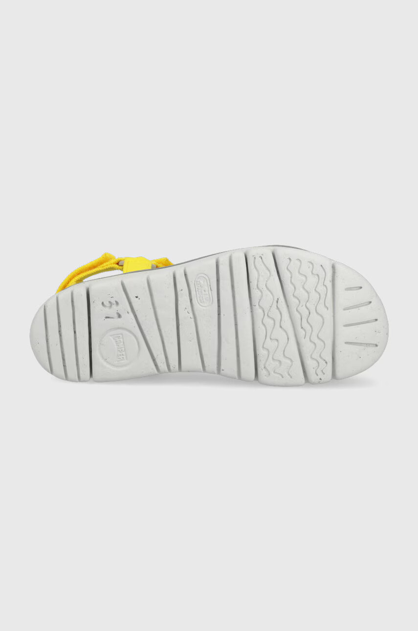 Camper Сандали Oruga Up дамски в жълто с платформа - Pepit.bg