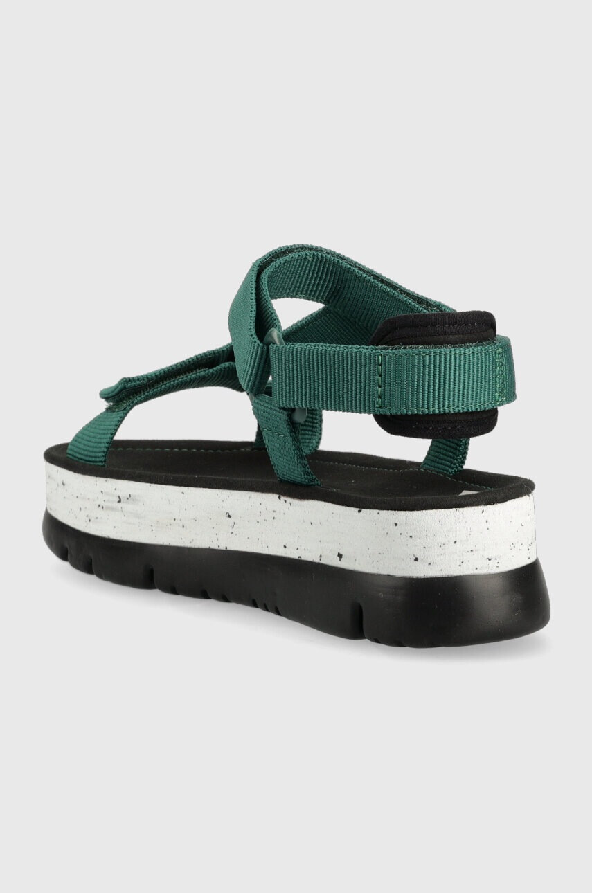 Camper Сандали Oruga Up в зелено с платформа - Pepit.bg
