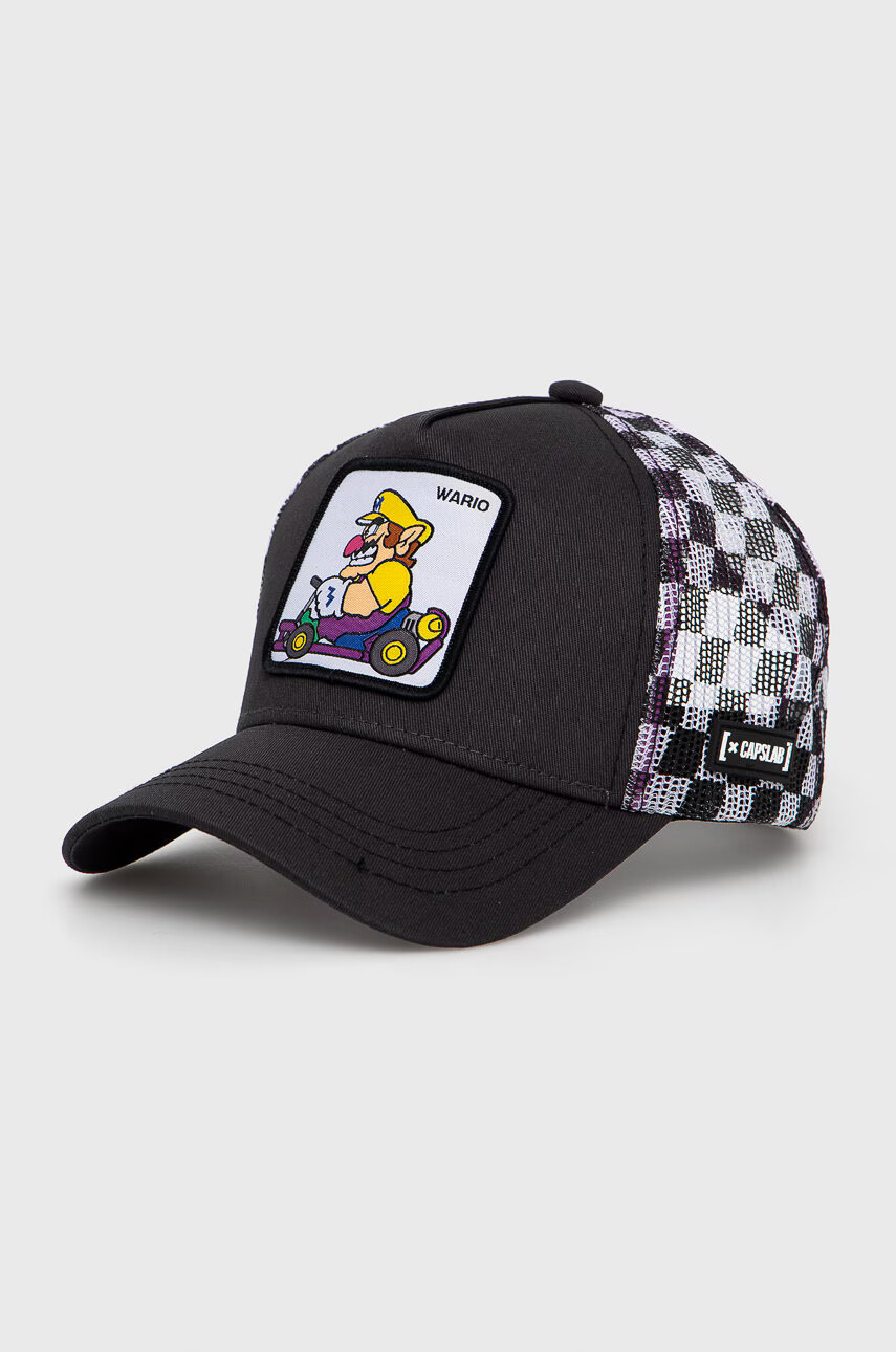 CapsLab Шапка Mario Kart в сиво с апликация - Pepit.bg