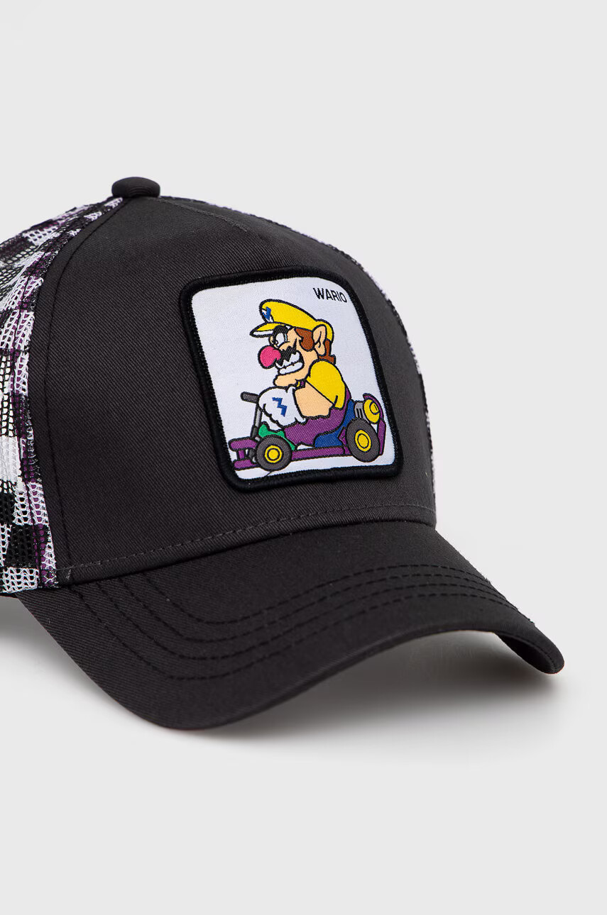 CapsLab Шапка Mario Kart в сиво с апликация - Pepit.bg