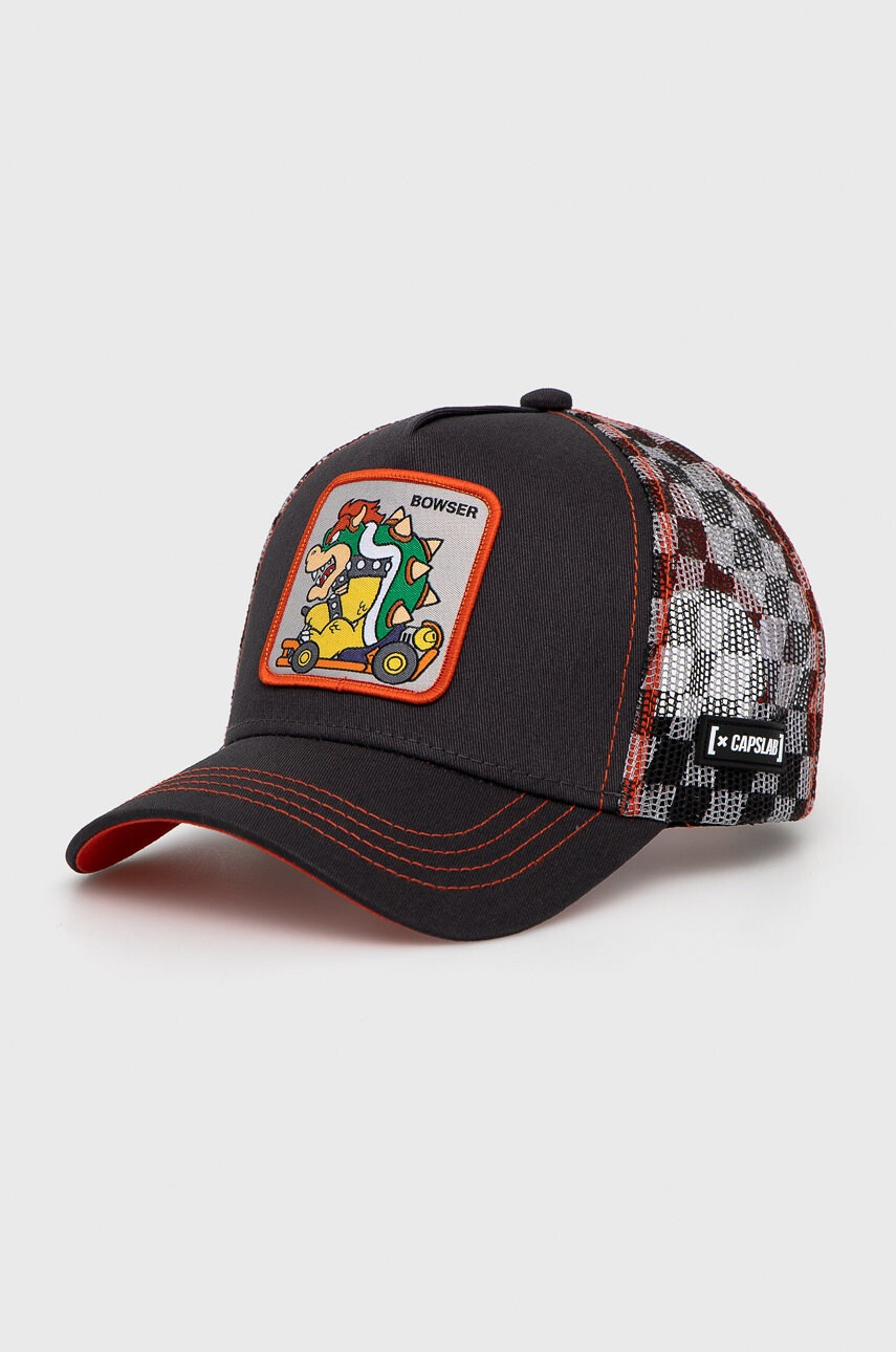 CapsLab Шапка Mario Kart в черно с апликация - Pepit.bg
