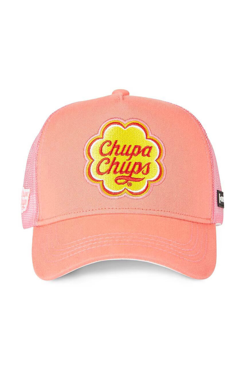 CapsLab Шапка с козирка CHUPA CHUPS в розово с апликация - Pepit.bg