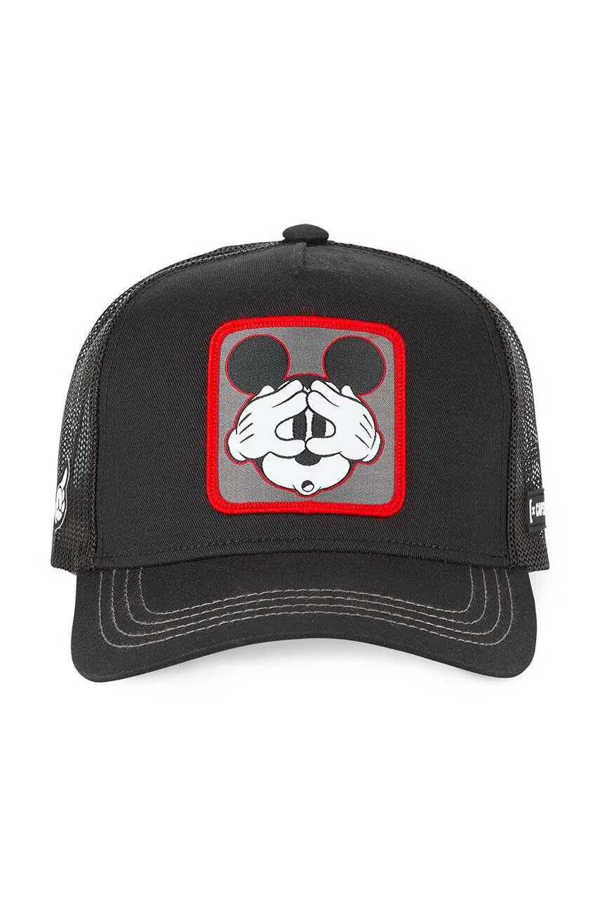 CapsLab Шапка с козирка DISNEY в черно с апликация - Pepit.bg