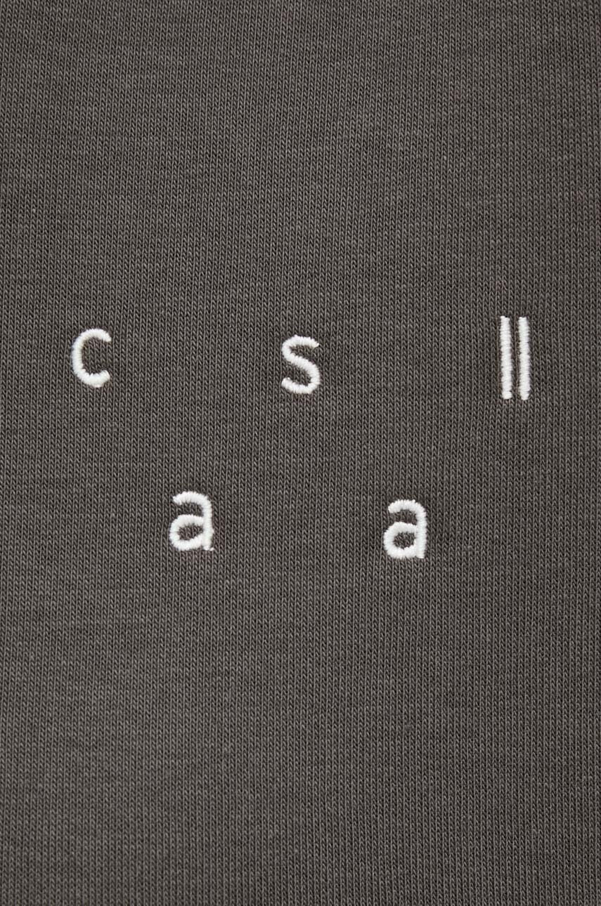 Casall Суичър в сиво с качулка с изчистен дизайн - Pepit.bg