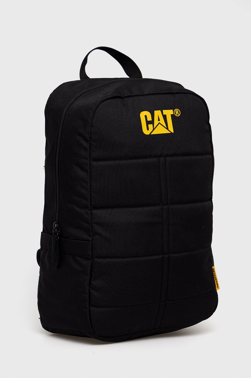 Caterpillar Раница в черно голям размер с принт - Pepit.bg