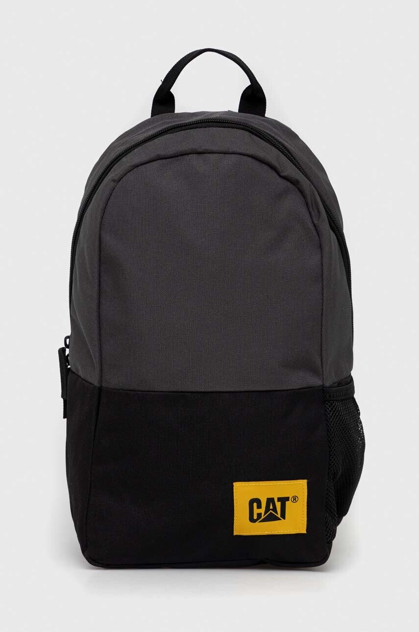 Caterpillar Раница в сиво голям размер с апликация - Pepit.bg