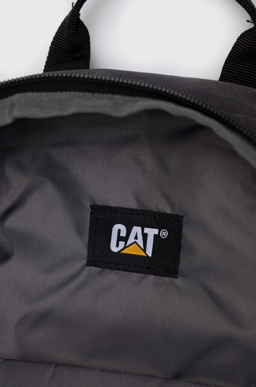 Caterpillar Раница в сиво голям размер с апликация - Pepit.bg
