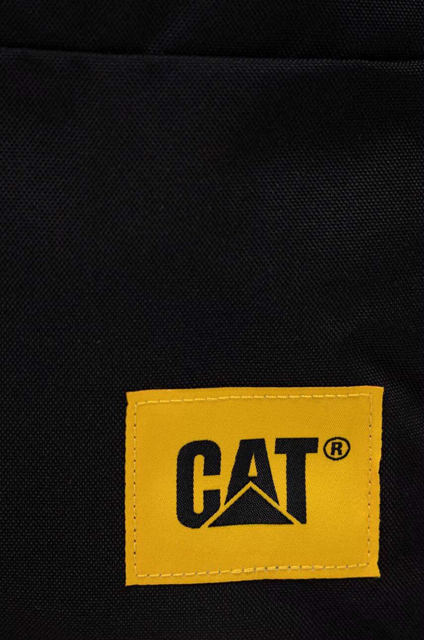 Caterpillar Раница в черно голям размер с апликация - Pepit.bg