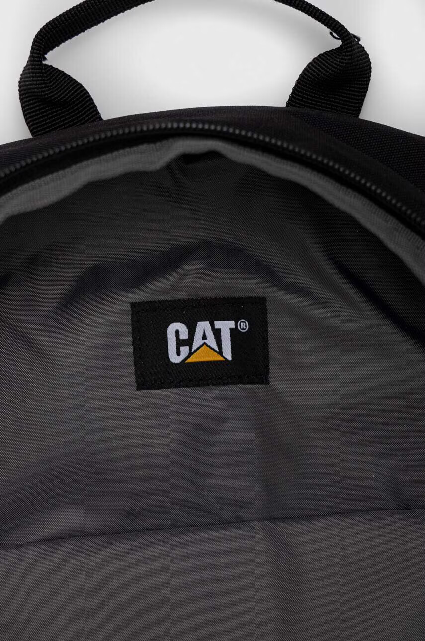 Caterpillar Раница в черно голям размер с апликация - Pepit.bg