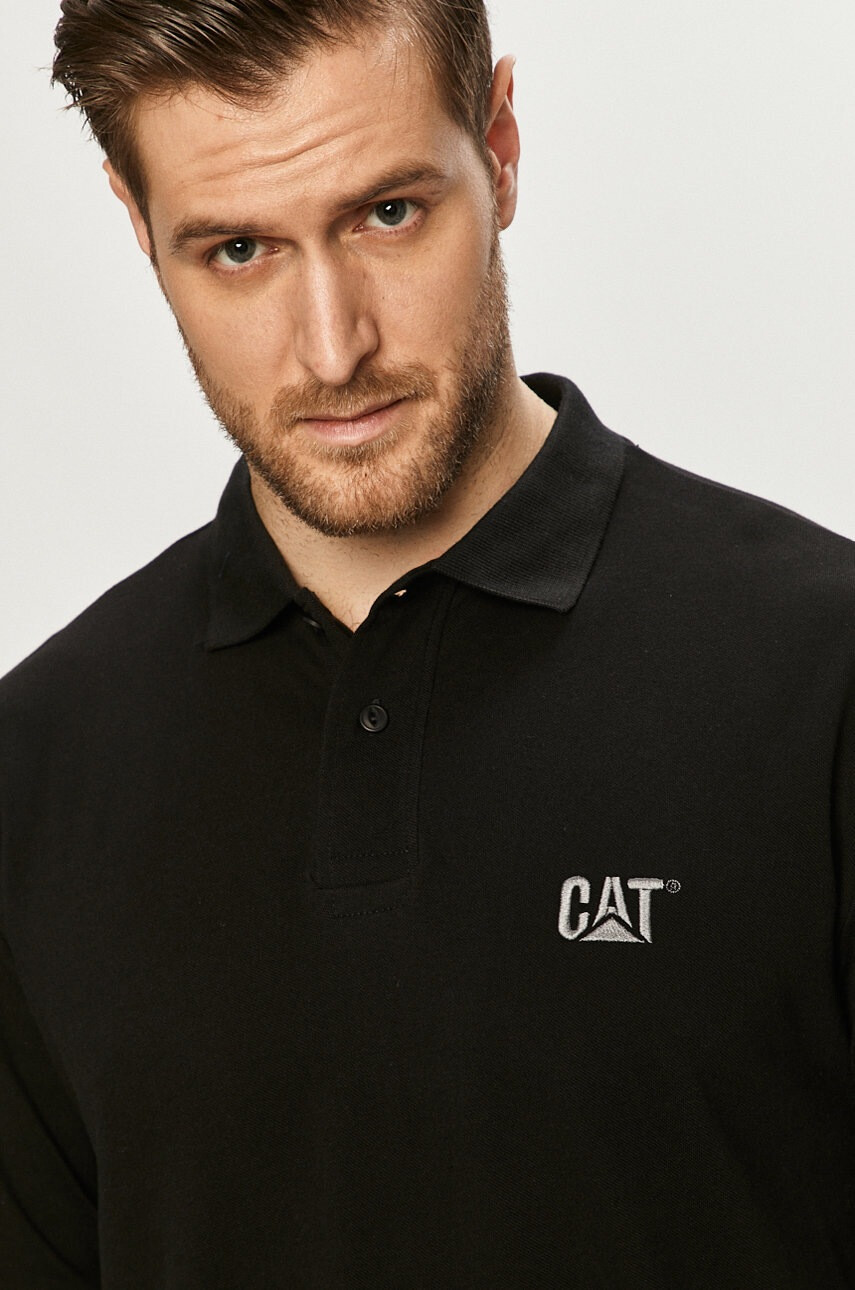 Caterpillar Тениска с яка - Pepit.bg