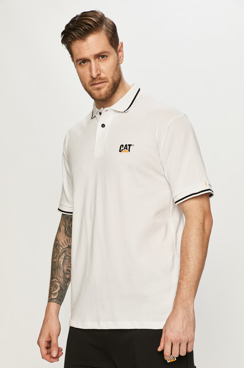Caterpillar Тениска с яка - Pepit.bg