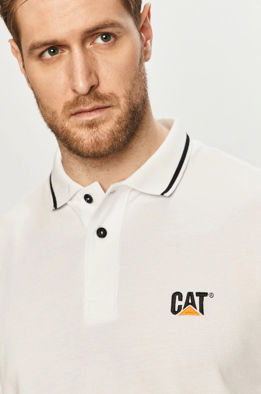 Caterpillar Тениска с яка - Pepit.bg