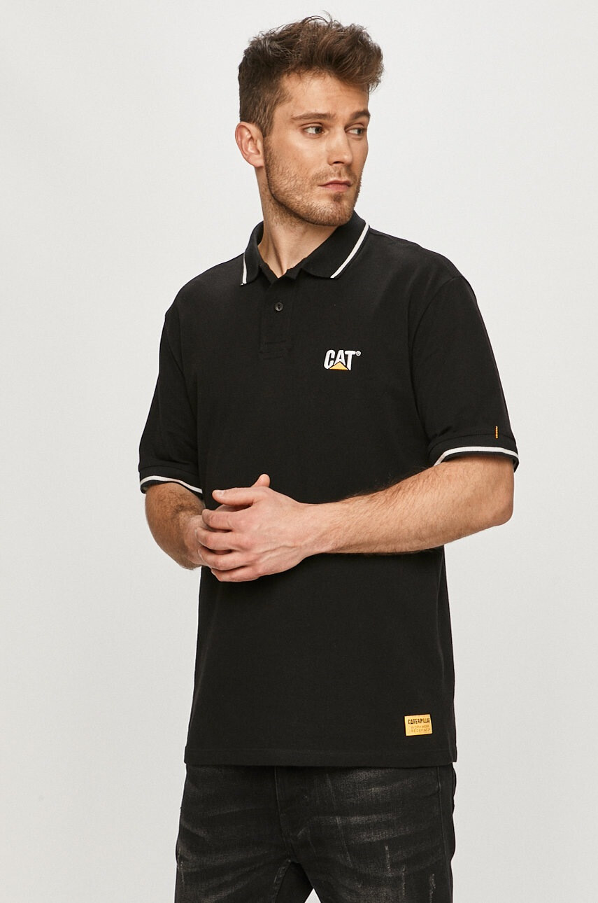 Caterpillar Тениска с яка - Pepit.bg