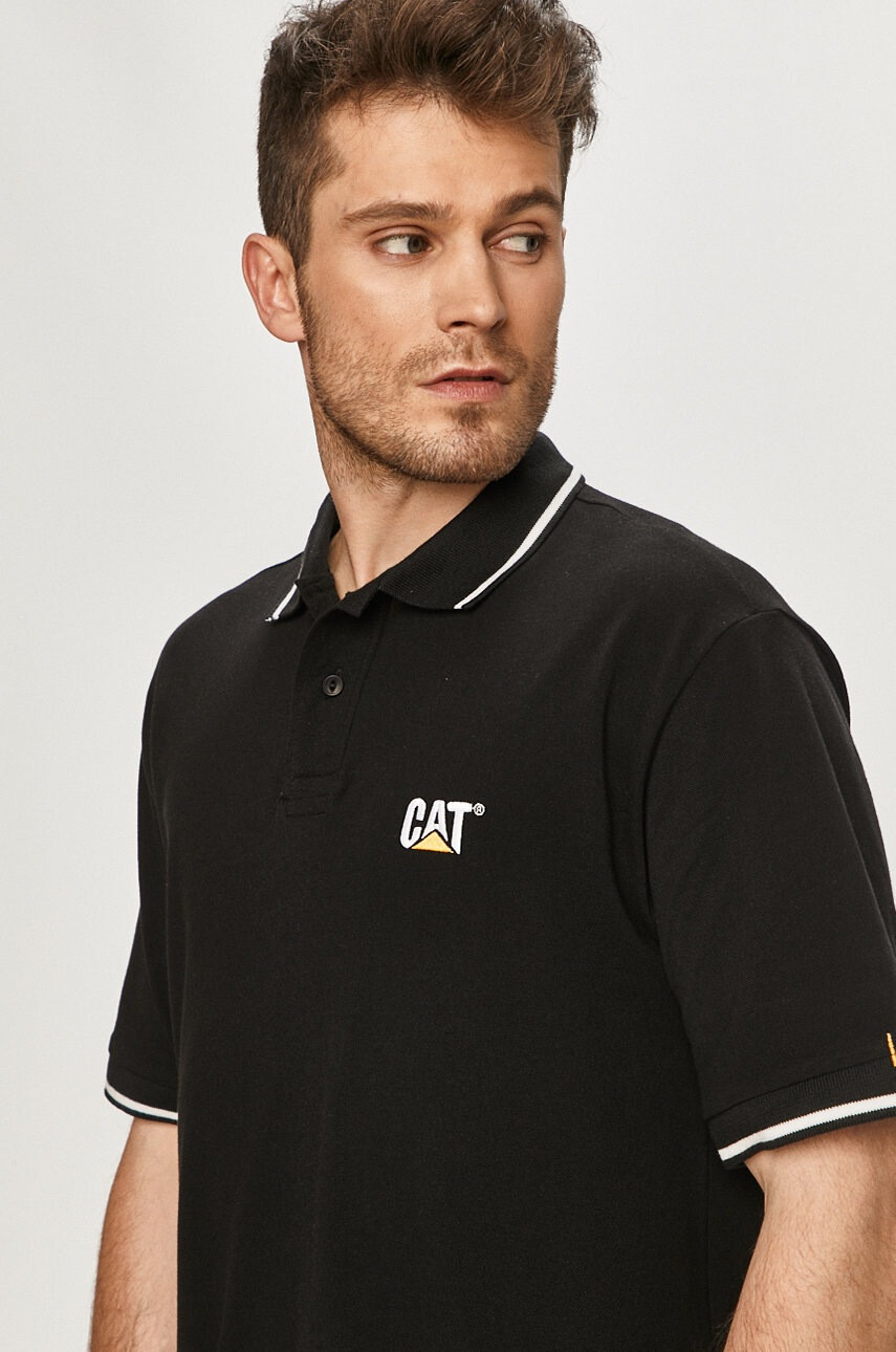 Caterpillar Тениска с яка - Pepit.bg