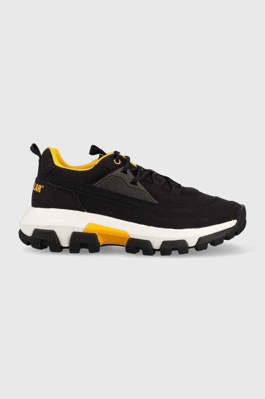 Caterpillar Велурени маратонки Raider Lace в черно - Pepit.bg