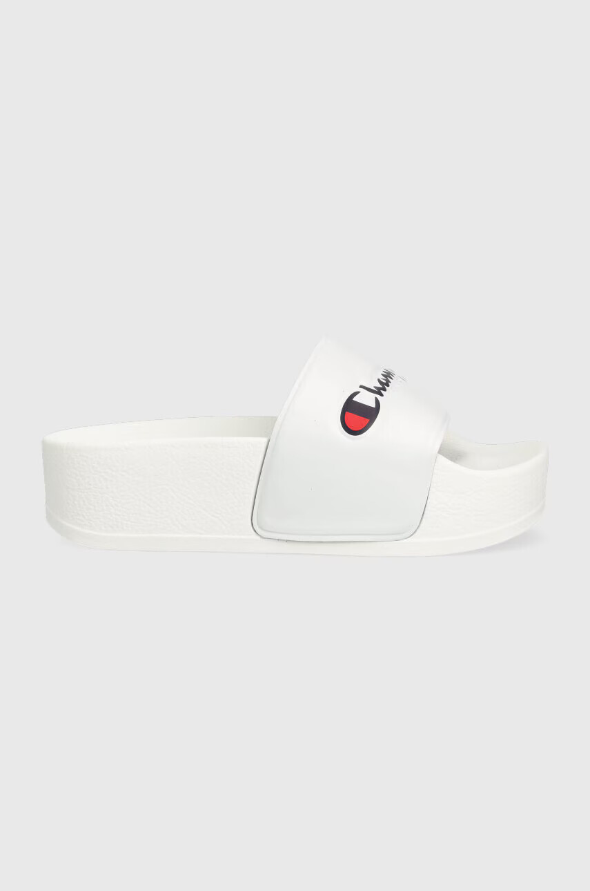 Champion Чехли в бяло с платформа - Pepit.bg
