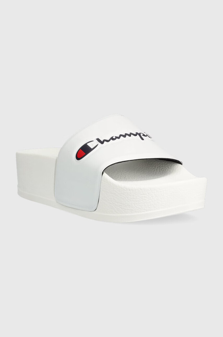 Champion Чехли в бяло с платформа - Pepit.bg