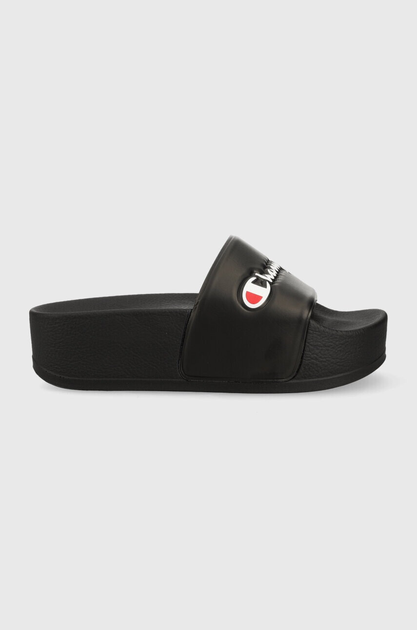Champion Чехли в черно с платформа - Pepit.bg